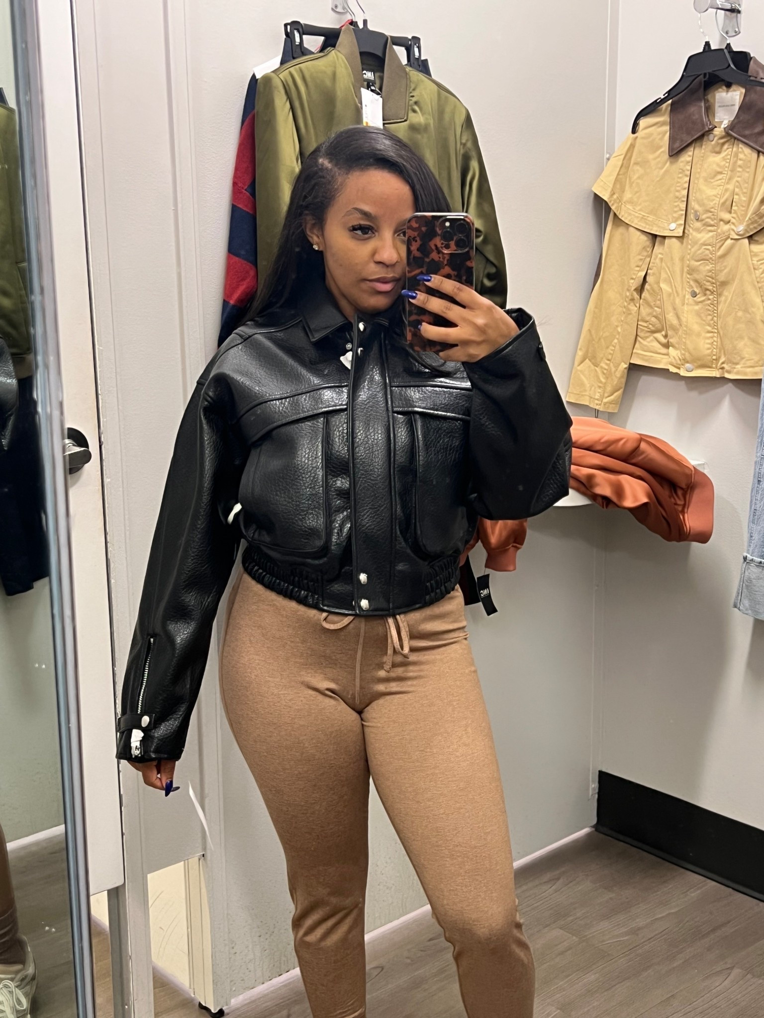 We all need a dope leather jacket for fall! This silhouette is different than what I’d usually wear but i think it’s super cool! 

Super great quality and affordable! 

Leather jacket | bomber jacket | fall jacket | Macys coats | women’s outerwear 

#LTKFindsUnder100 #LTKSeasonal