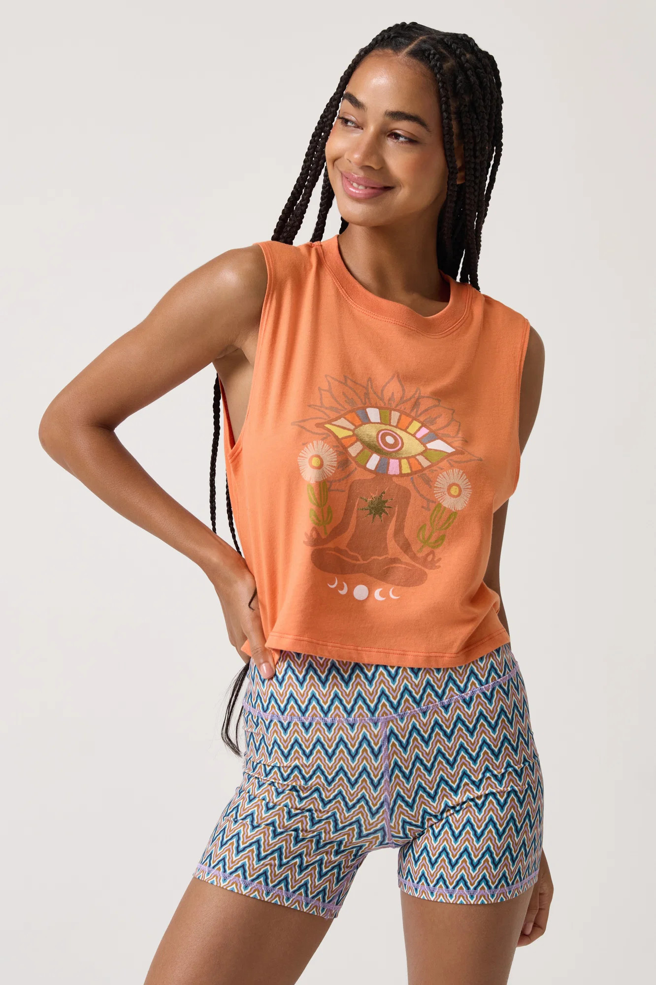 Buy the Watchful Spirit Crop Tank for Women | Spiritual Gangster | Spiritual Gangster