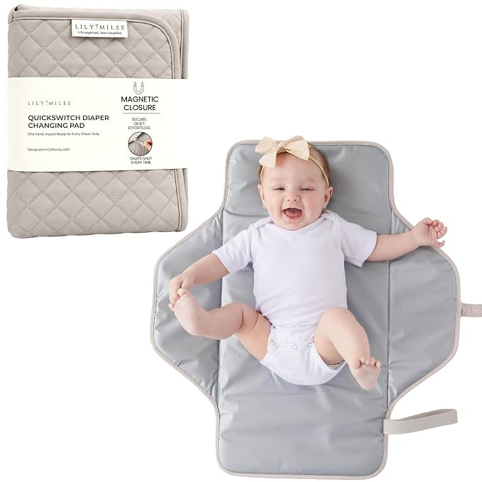 Baby Changing Pad Portable, Diaper Changing Mat with Magnetic Latches, Travel Pad for Diaper Bag,... | Amazon (US)