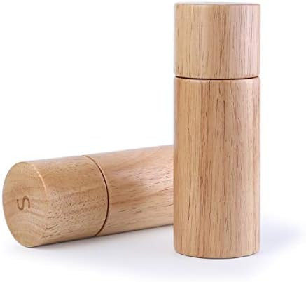 KKC HOME ACCENTS Wooden Salt and Pepper Grinder sets,6 inch , Salt Pepper Grinder Mill sets,Rubbe... | Amazon (US)
