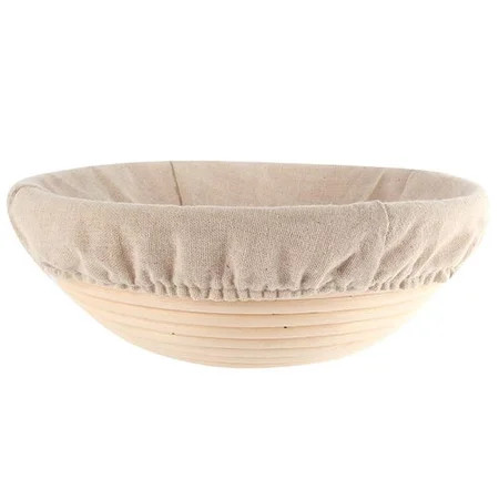 Deepwonder Round Proofing Basket Bread Natural Rattan Dough Rising With Linen Liner Cloth Bread for  | Walmart (US)