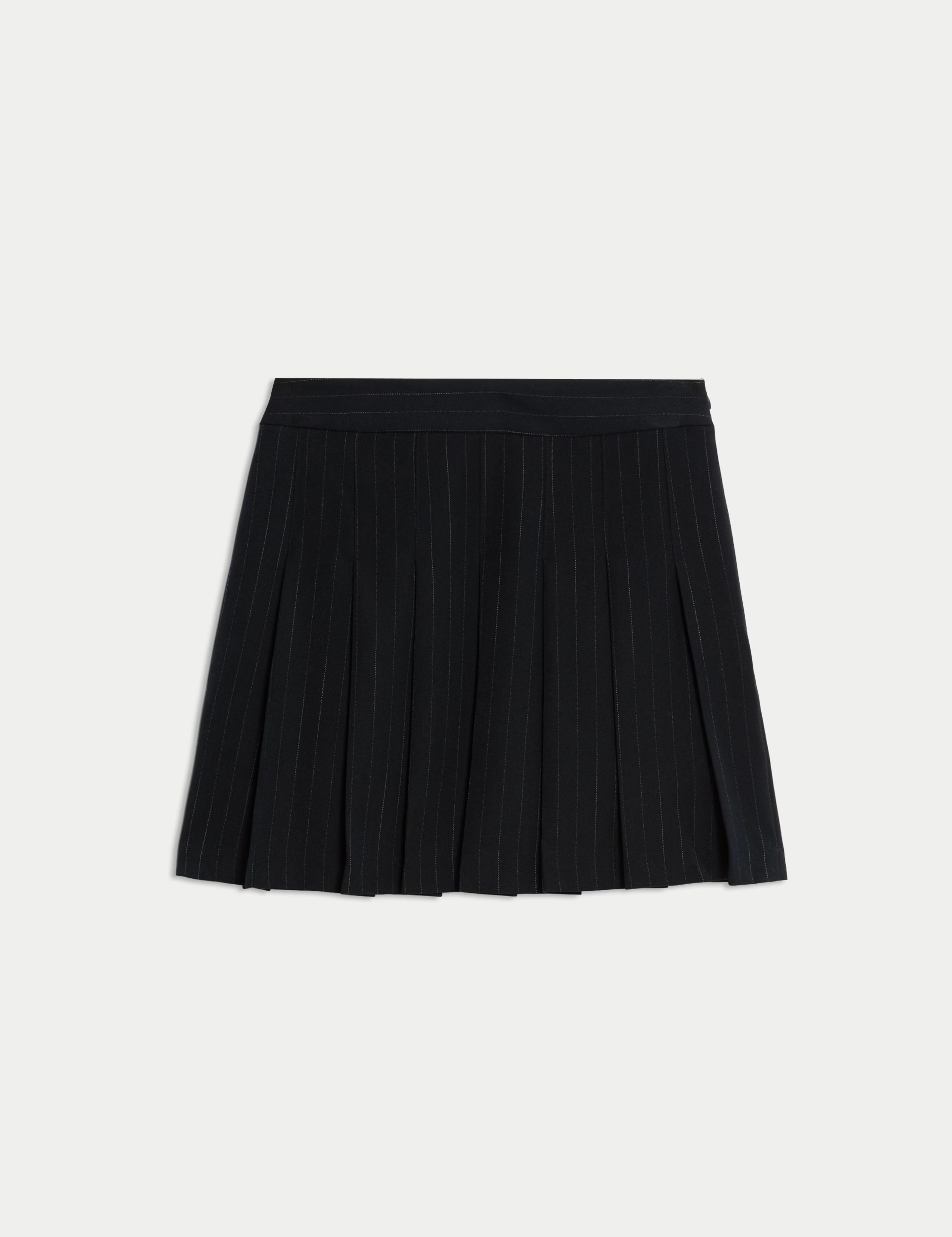 Pinstripe Pleated Mini Skirt | Marks & Spencer (UK)