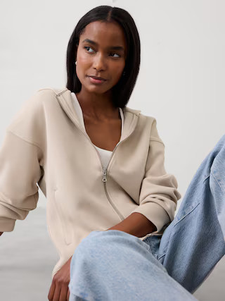 Scuba Zip Hoodie | Banana Republic Factory