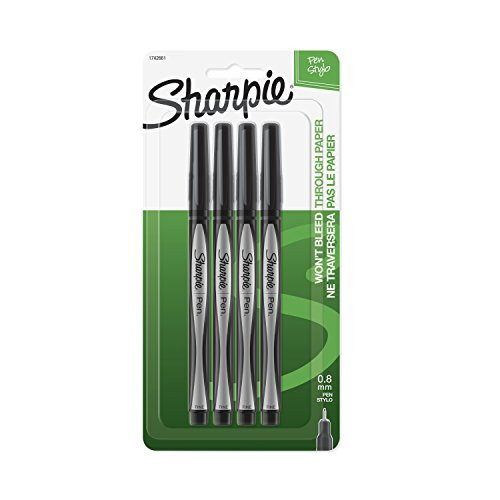Sharpie Pen Fine Point Pen , 4 Black Pens (1742661) | Amazon (US)