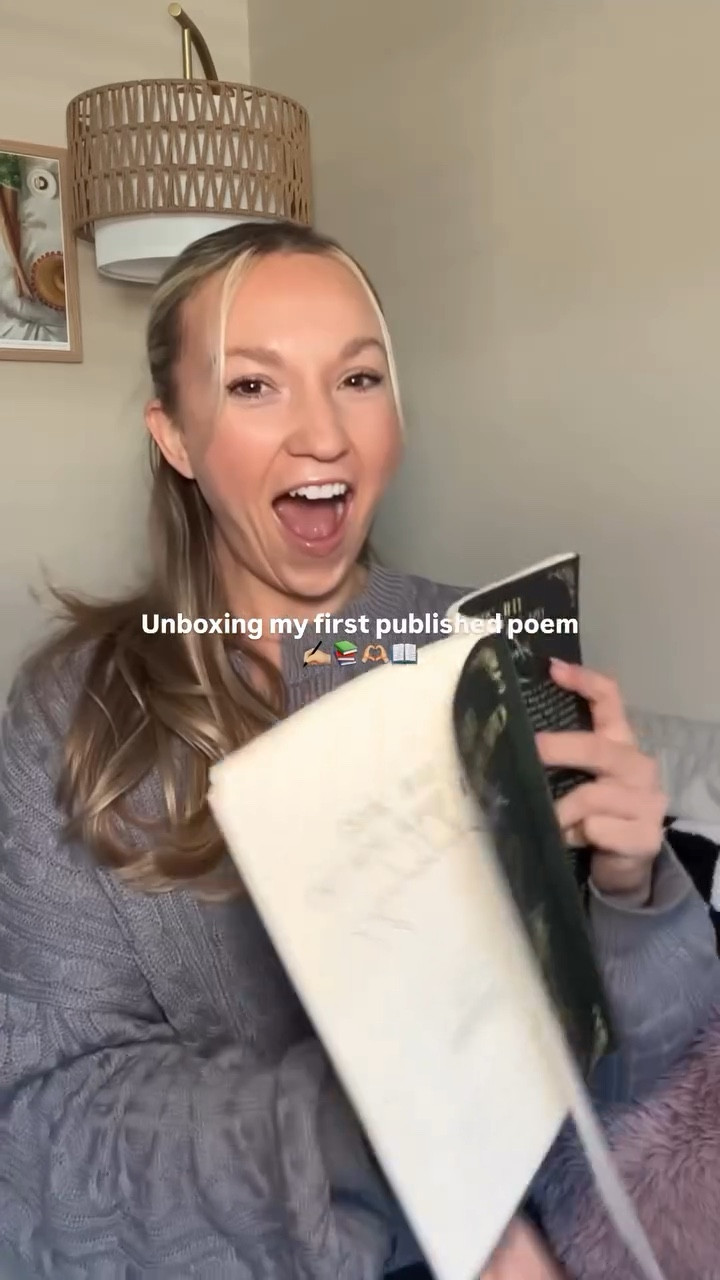 Grateful. Proud. Inspired. And a little dramatic hahaha ✍🏼📖

I am so honored to be a part of The 2025 One Page Poetry Anthology. My poem “Teacups in Time” was chosen as one of the top 100 out of more than 900 entries in One Page Poetry’s annual poetry competition. Wow 🥹

I have been writing poetry since before I can remember, and I still have little pieces saved from when I was a young girl. Poetry is the writing that feels closest to my heart, which is why I haven’t shared it often. It feels vulnerable to let the world see those intimate parts. But seeing it in print is something special. 

All proceeds from this book will go to World Wildlife Fund, Oceana, and Compassion for Africa. Get one for yourself to support the amazing writers and organizations!