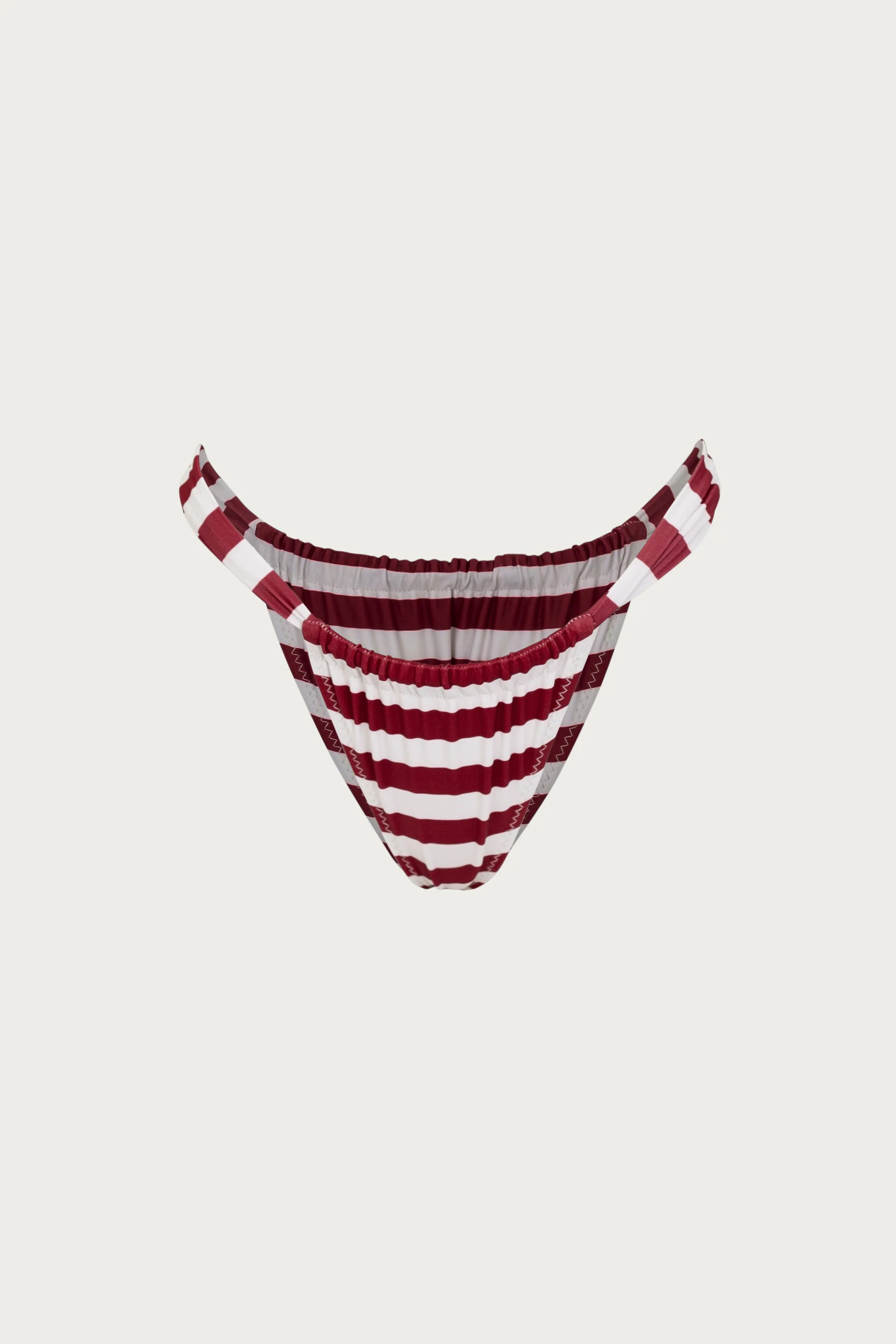 Ruched Bottom (Burgundy Stripe) | SAME
