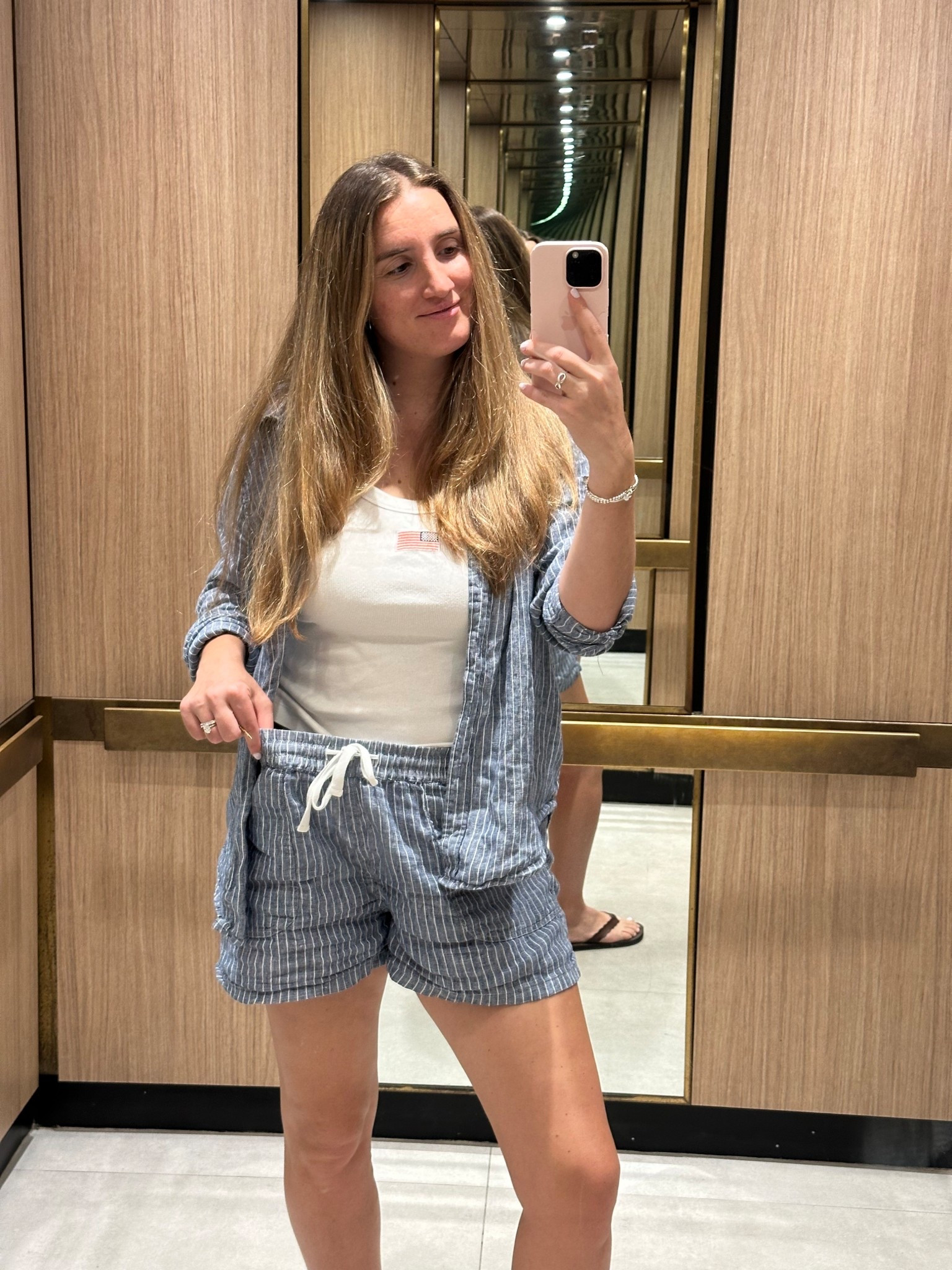 Blue line pinstripe set! This quince set fits tts!

#LTKBaby #LTKootd #LTKdayinmylife