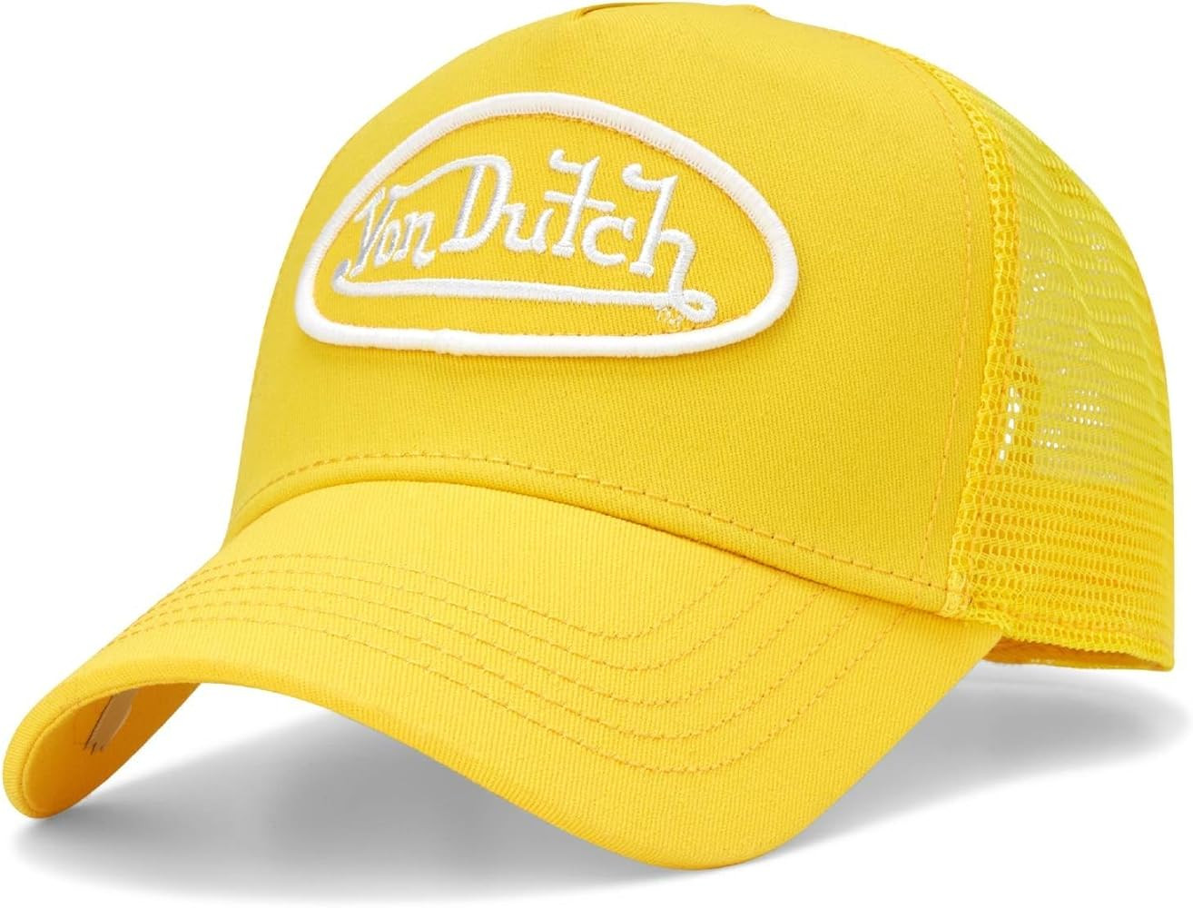 Von Dutch Unisex Trucker Hat - Retro Classic Solid Color Mesh Back Snapback Baseball Cap for Men ... | Amazon (US)
