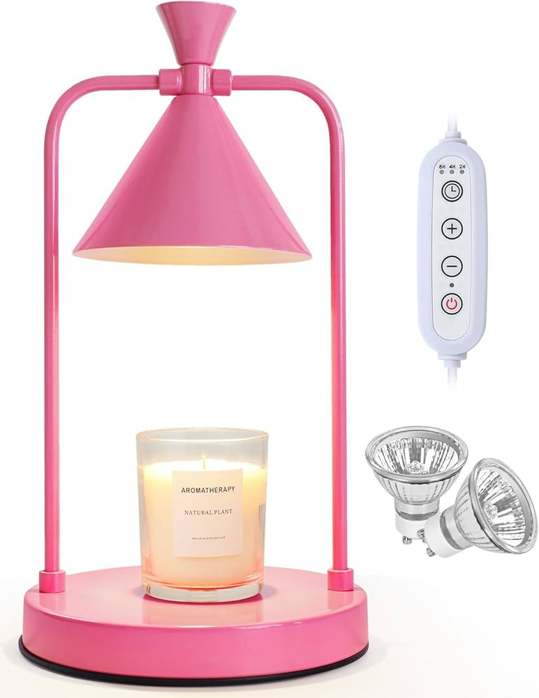 Candle Warmer, Candle Warmer Lamp with Timmer 2/4/8h, Dimmable Candle Lamp Fit with All Candle, C... | Amazon (US)
