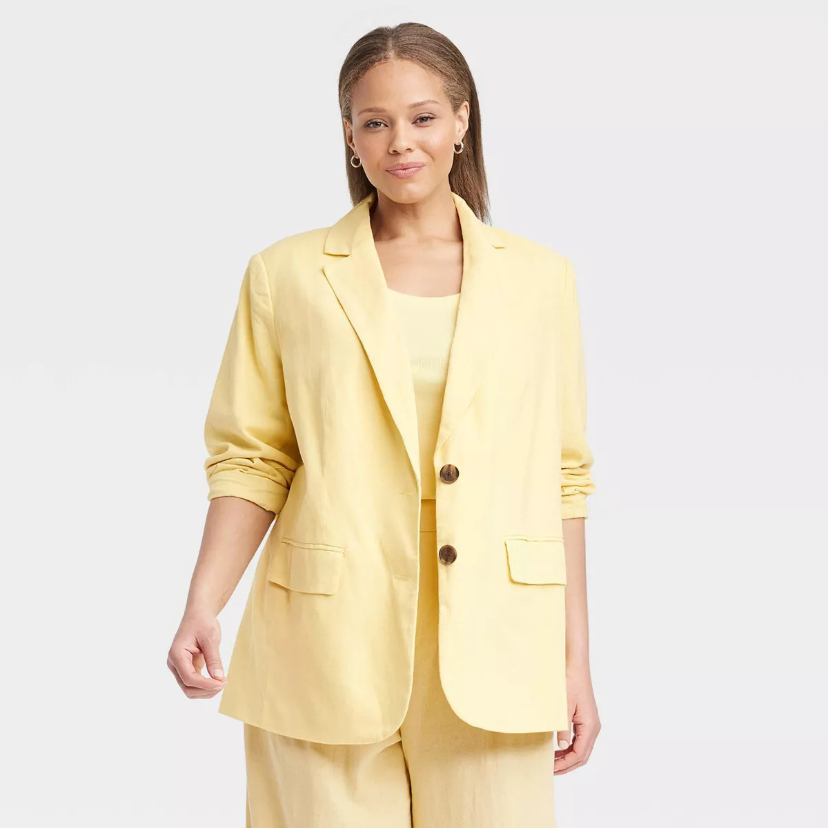 Women's Linen Spring Blazer - A New Day™ | Target