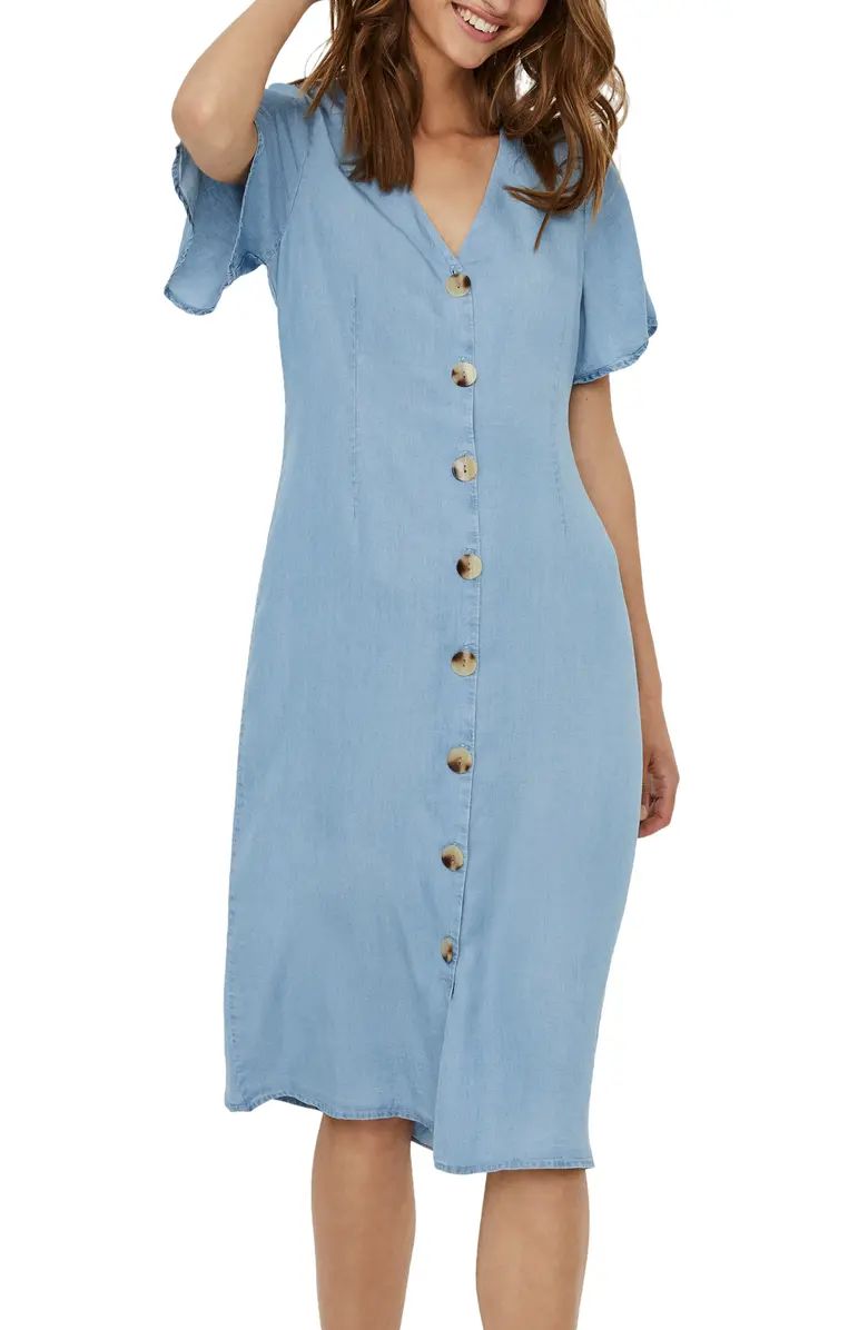 Viviana Button Front Denim Dress | Nordstrom