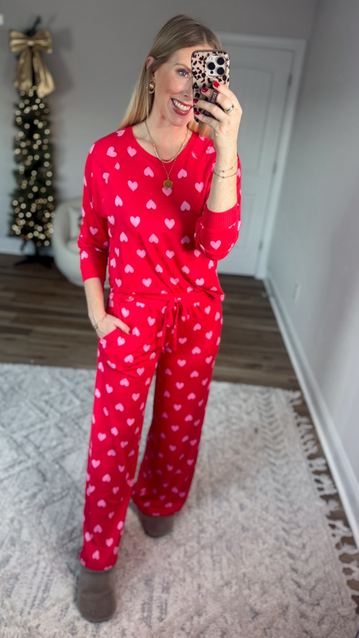 Weekend Walmart Wins try-on
Heart pj set- small 

#LTKFindsUnder50 #LTKHoliday