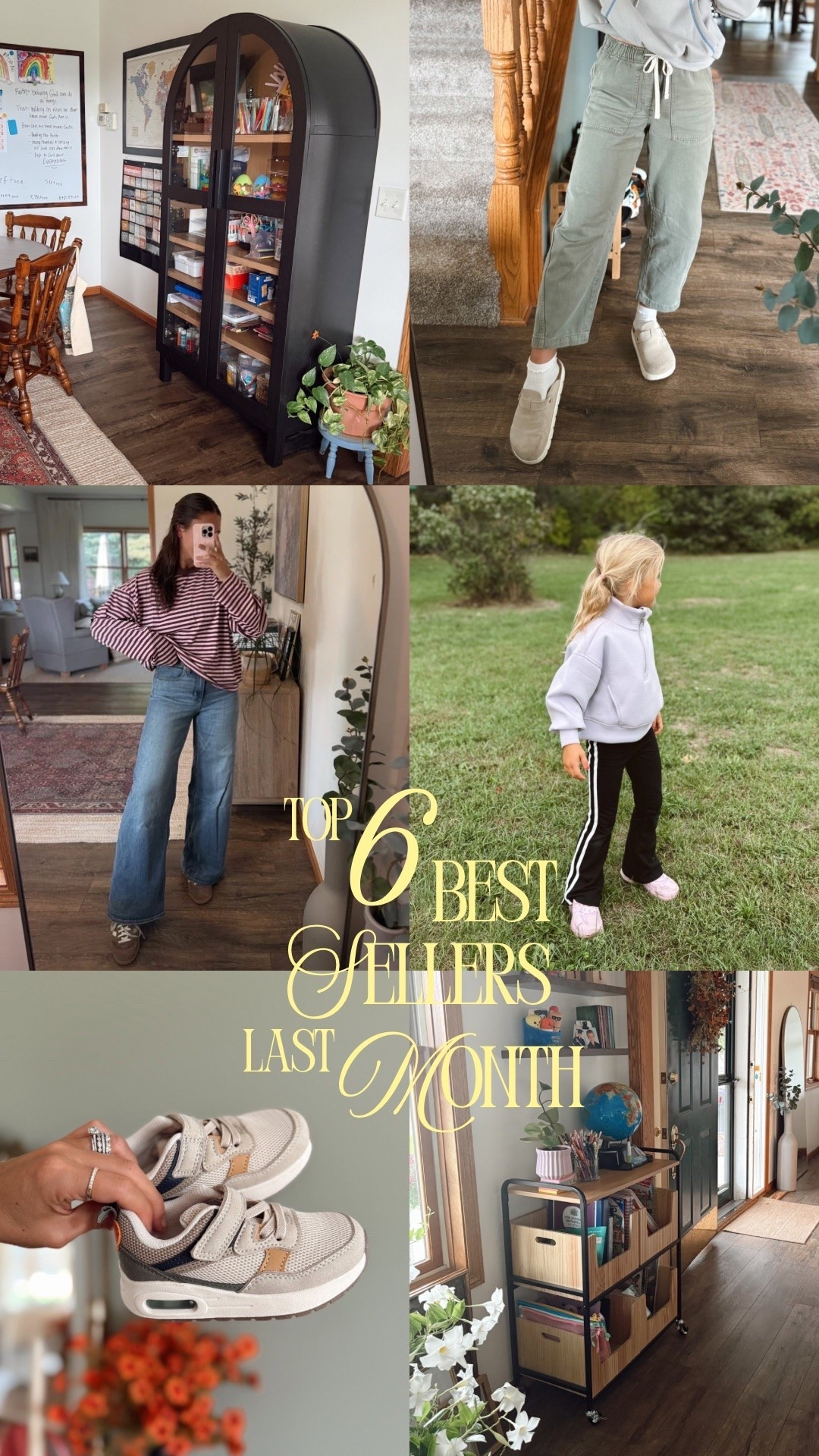 Top 6 best sellers from last month! September favorites

Home decor
Girl clothes
Jeans 
Toddler boy shoes