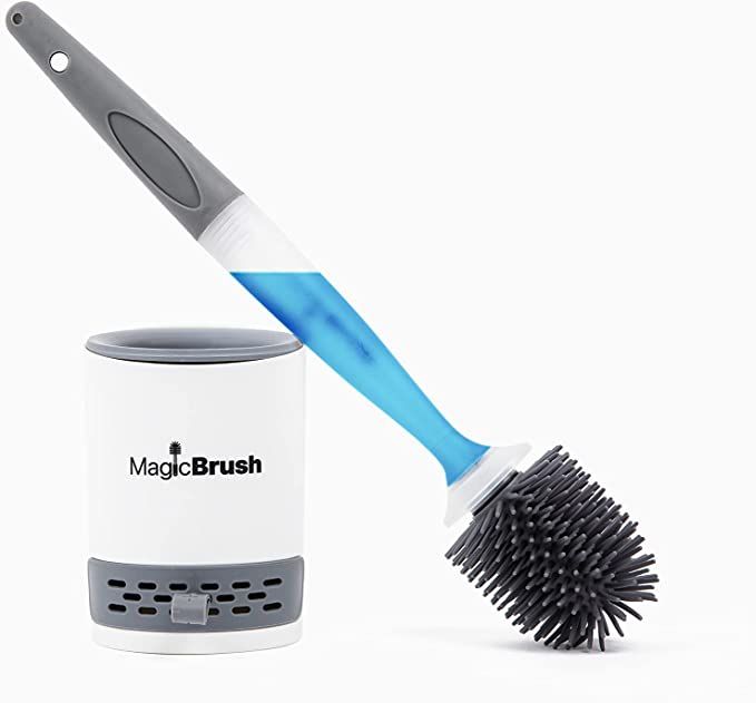 MagicBrush Magic Silicone Toilet Brush, TikTok Trend Item, Refillable Liquid Dispenser Stores Cle... | Amazon (US)