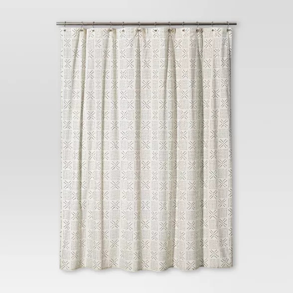 Shapes Shower Curtain White - Threshold™ | Target