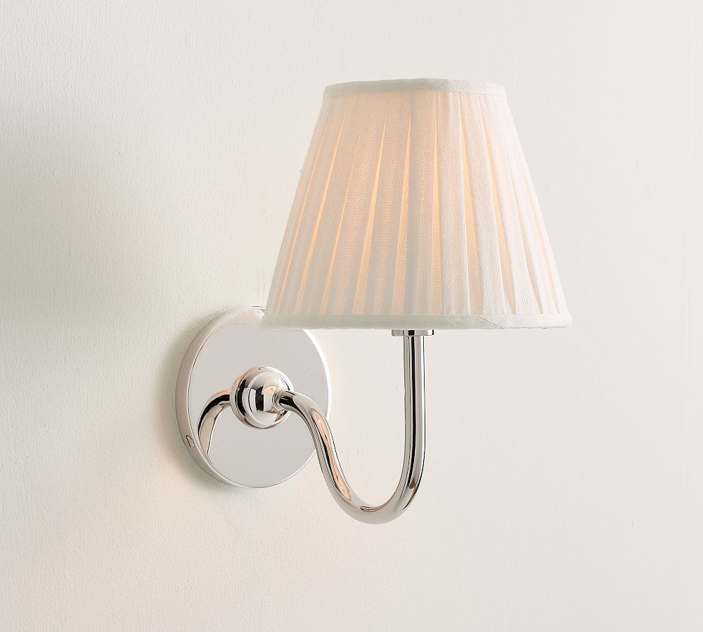 Baylor Pleated Shade Sconce (10") | Pottery Barn (US)