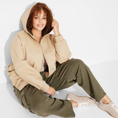 Women's Hooded Canvas Jacket - Wild Fable™ | Target