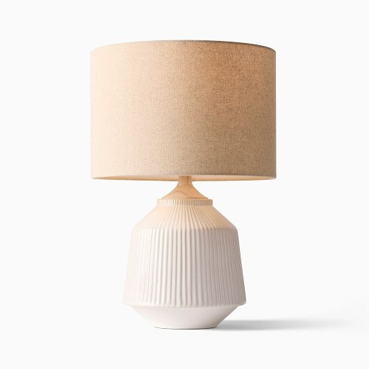 Roar & Rabbit™ Ripple Ceramic Table Lamp (17"–22") | West Elm (US)
