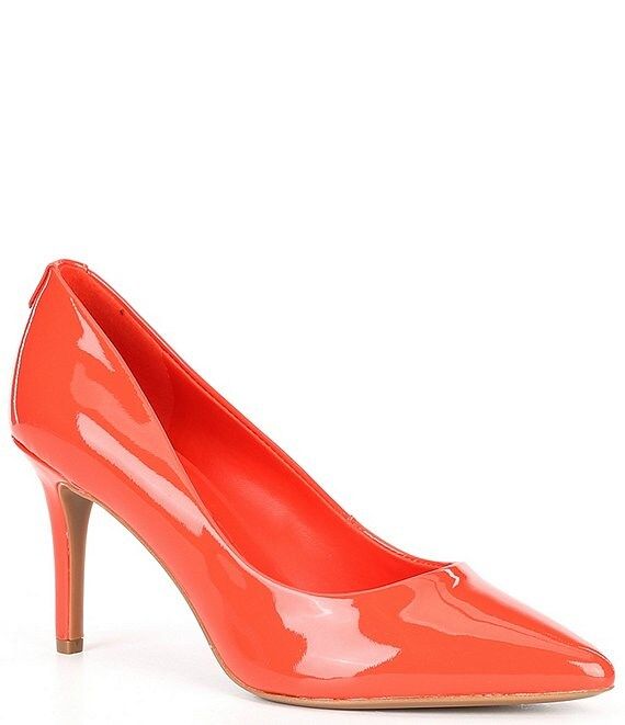 KARL LAGERFELD PARIS Royale Pointed Toe Patent Leather Pumps | Dillard's | Dillard's