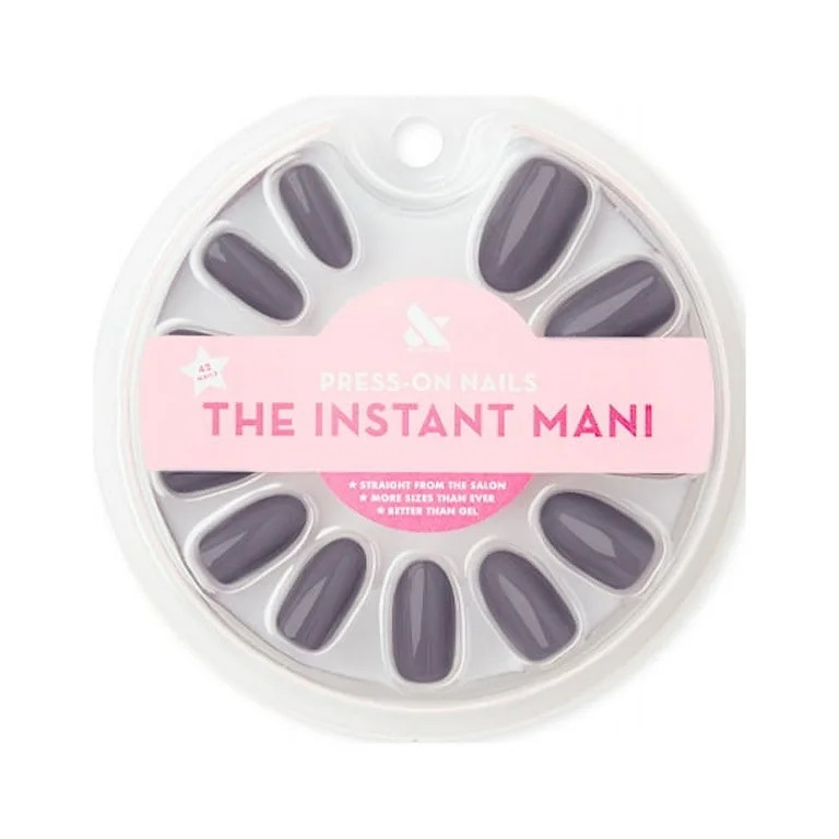 Olive & June Press-on Artificial Nails, Oval Medium, 100% Chance, Blue, 42 Count | Walmart (US)