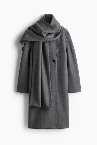 Scarf-detail coat | H&M (UK, MY, IN, SG, PH, TW, HK)