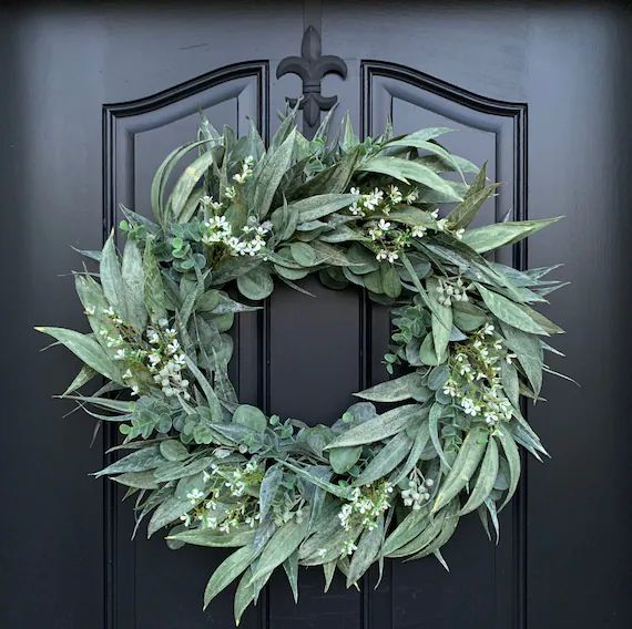 Year Round Farmhouse Wreaths Winter Wreaths for Front Door | Etsy | Etsy (US)