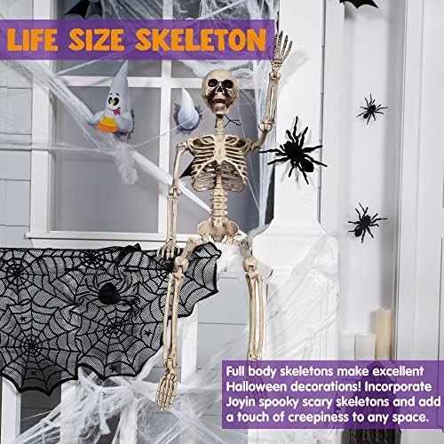 JOYIN 36" Halloween Posable Skeleton Decor, Full Body Posable Joints Skeleton for Halloween Haunt... | Amazon (US)