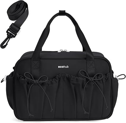 ECOHUB Small Gym Bag for Women, Mini Gym Duffle Bag with Wet Compartment, Bowknot Sports Bag, Cut... | Amazon (US)