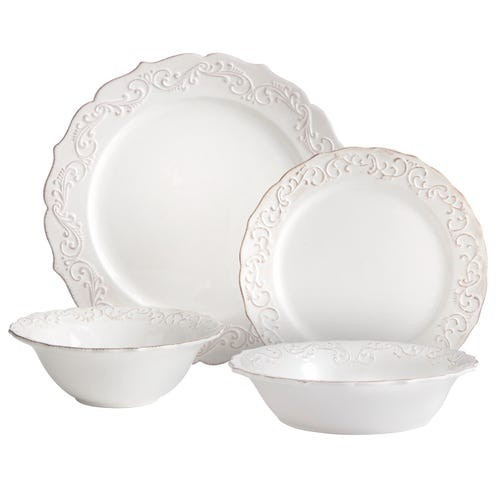 Antique Scroll White Dinnerware | Pier 1 Imports
