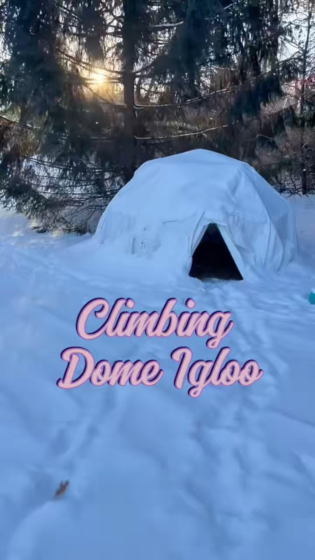 Husband filmed this under mild protest because I “needed content” ❄️😌
-19° in Michigan, zip ties + shrink wrap, kids climbing a dome igloo… this is what happens when cabin fever meets Midwest parenting.

#LTKdayinmylife #LTKKids #LTKmomlife