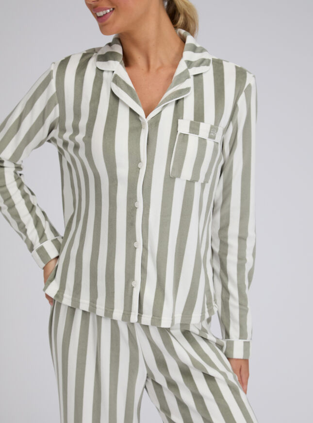 Striped Velour Pyjama Set | Boux Avenue | Boux Avenue (UK)