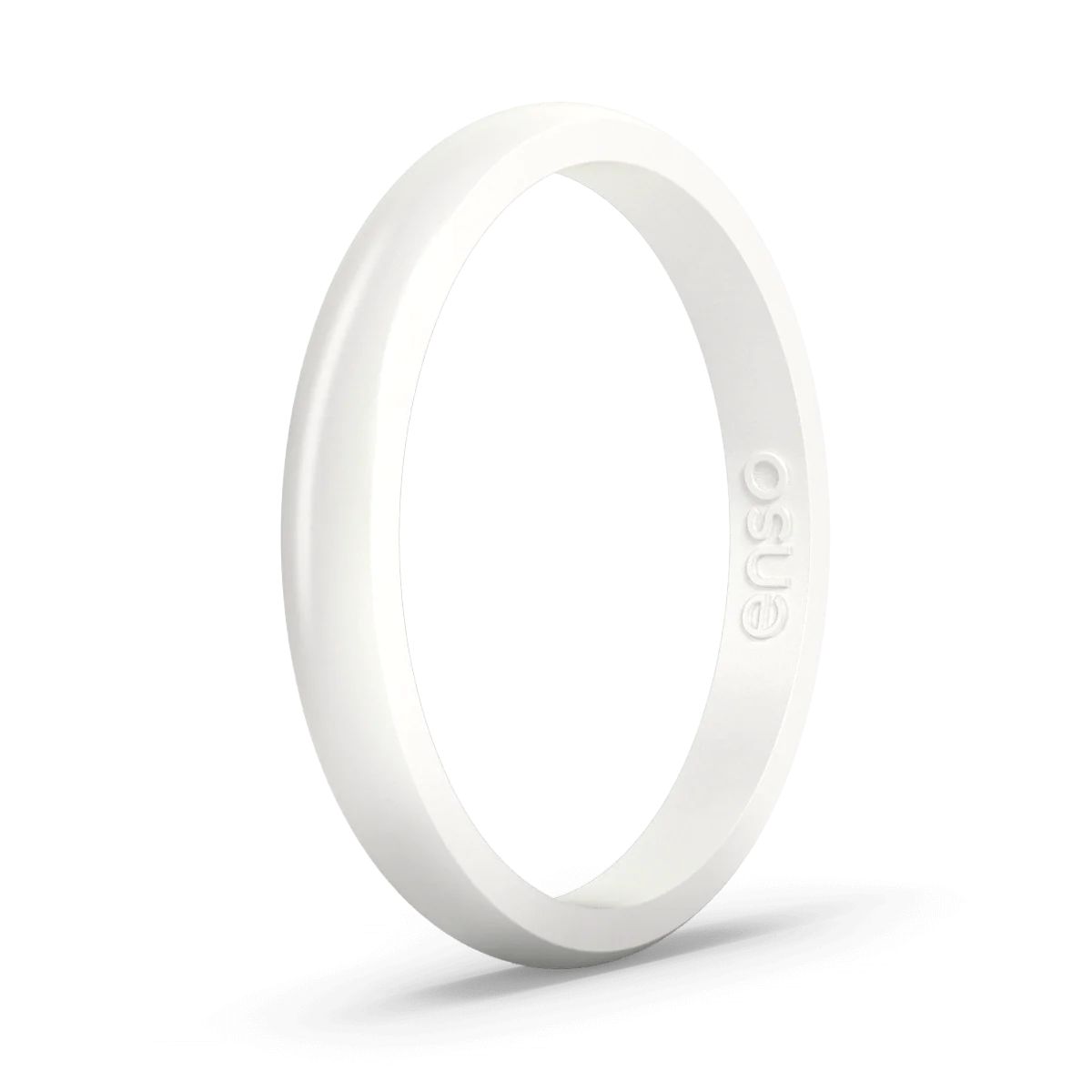 Elements Classic Halo Silicone Ring - Pearl | Enso Rings