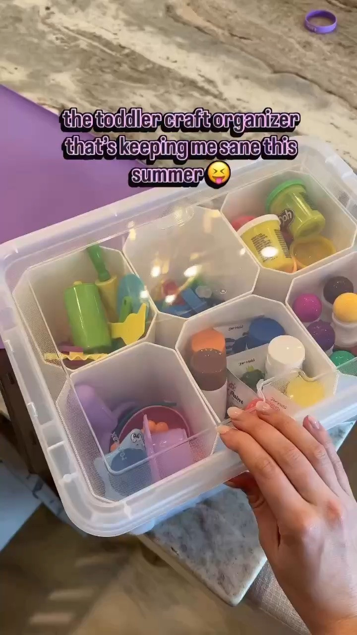 The easiest clean up after a full day of toddler crafting! Keep everything in one place with this storage container.

#LTKmomlife #LTKKids #LTKdayinmylife