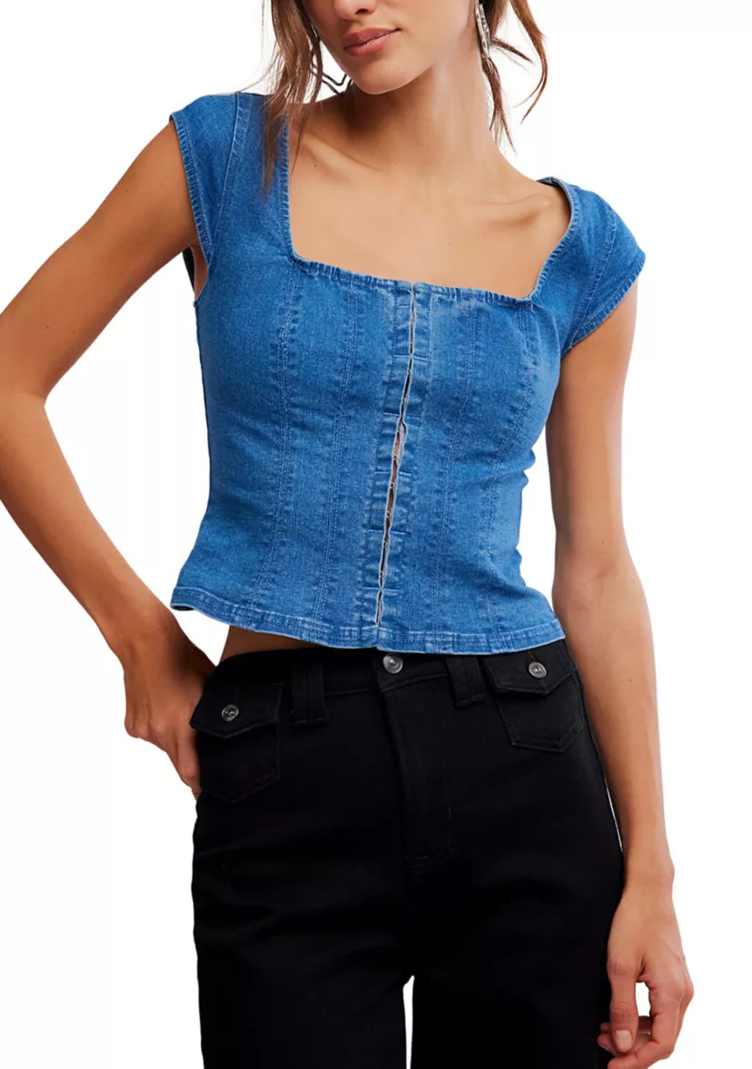 Marilyn Denim Corset | Belk