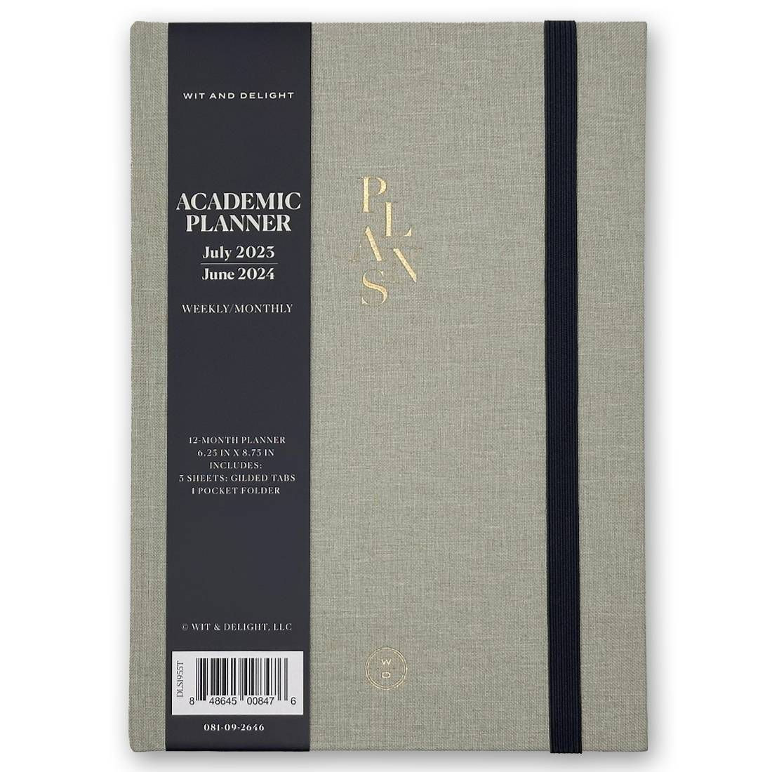 Wit & Delight 2023-24 12 Month Academic Planner July-June 6.25"x8.5" Sage | Target