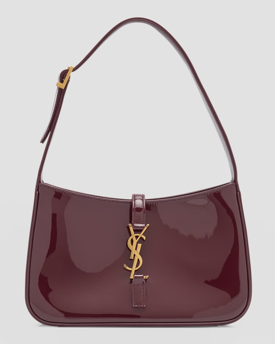 Saint Laurent Le 5 A 7 YSL Shoulder Bag in Patent Leather | Neiman Marcus