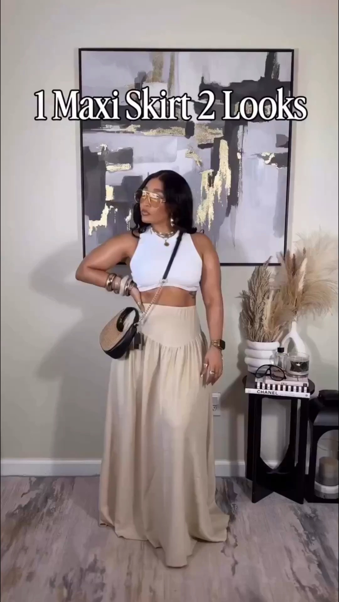 1 Maxi skirt styled 2 ways! Ok, please be prepared to see me in this skirt all spring and summer! It has pockets and comes in multiple colors. You can pair this with heels, flats, slides or sneakers. 
Everything: Medium

#LTKgrwm #LTKSeasonal #LTKootd