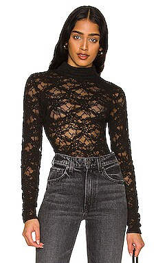 Bardot Vezza Lace Bodysuit in Black from Revolve.com | Revolve Clothing (Global)