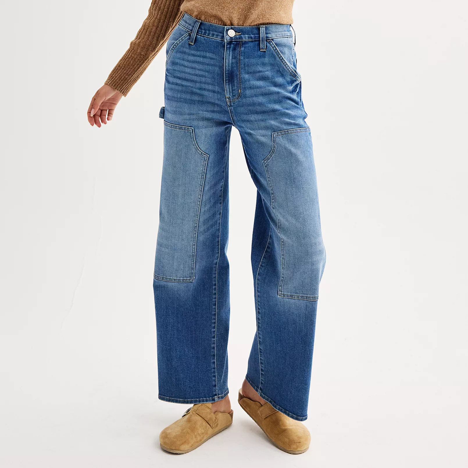 Juniors' SO® High-Rise Wide-Leg Jeans | Kohl's