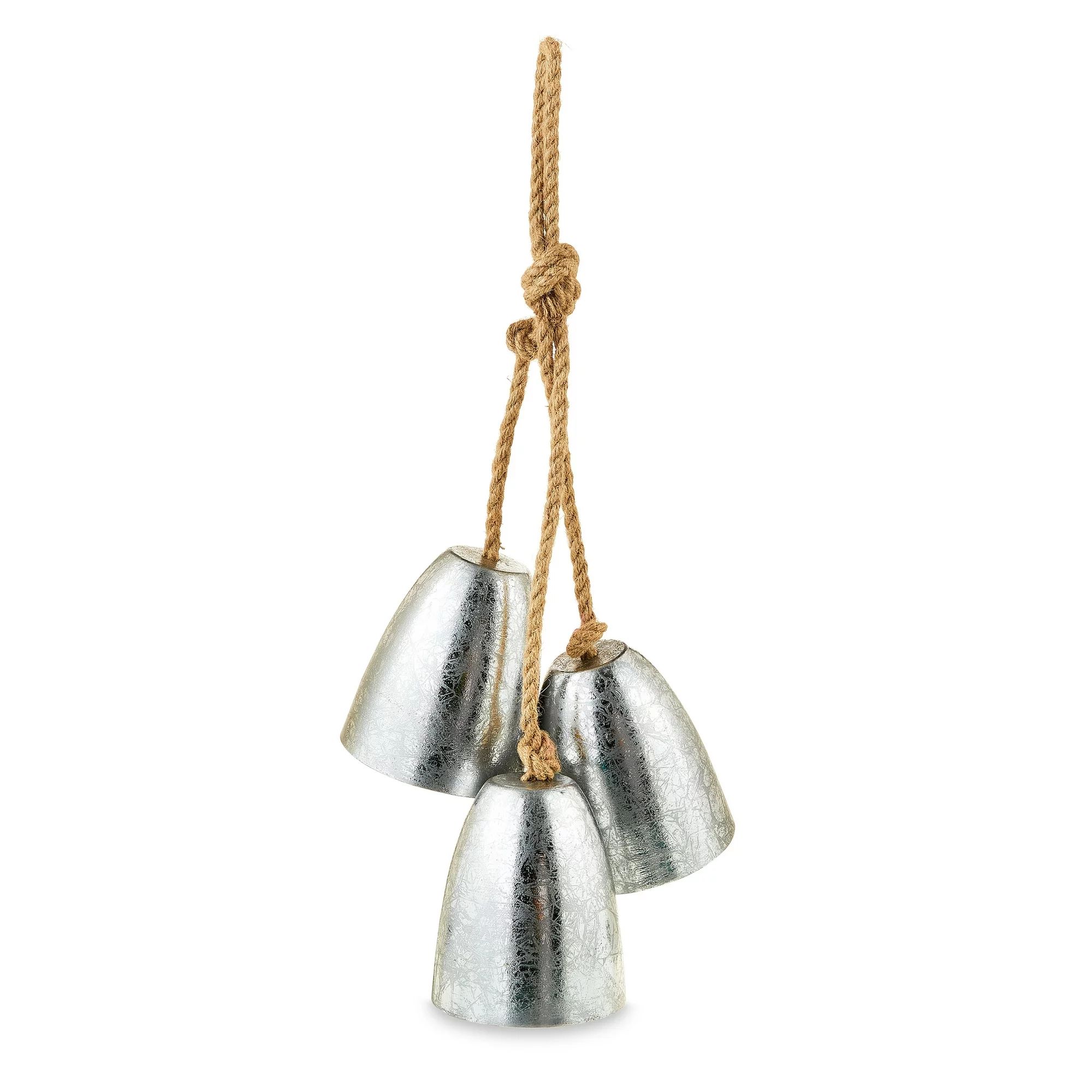 Silver Bell Trio Hanging Decoration, 17", by Holiday Time | Walmart (US)
