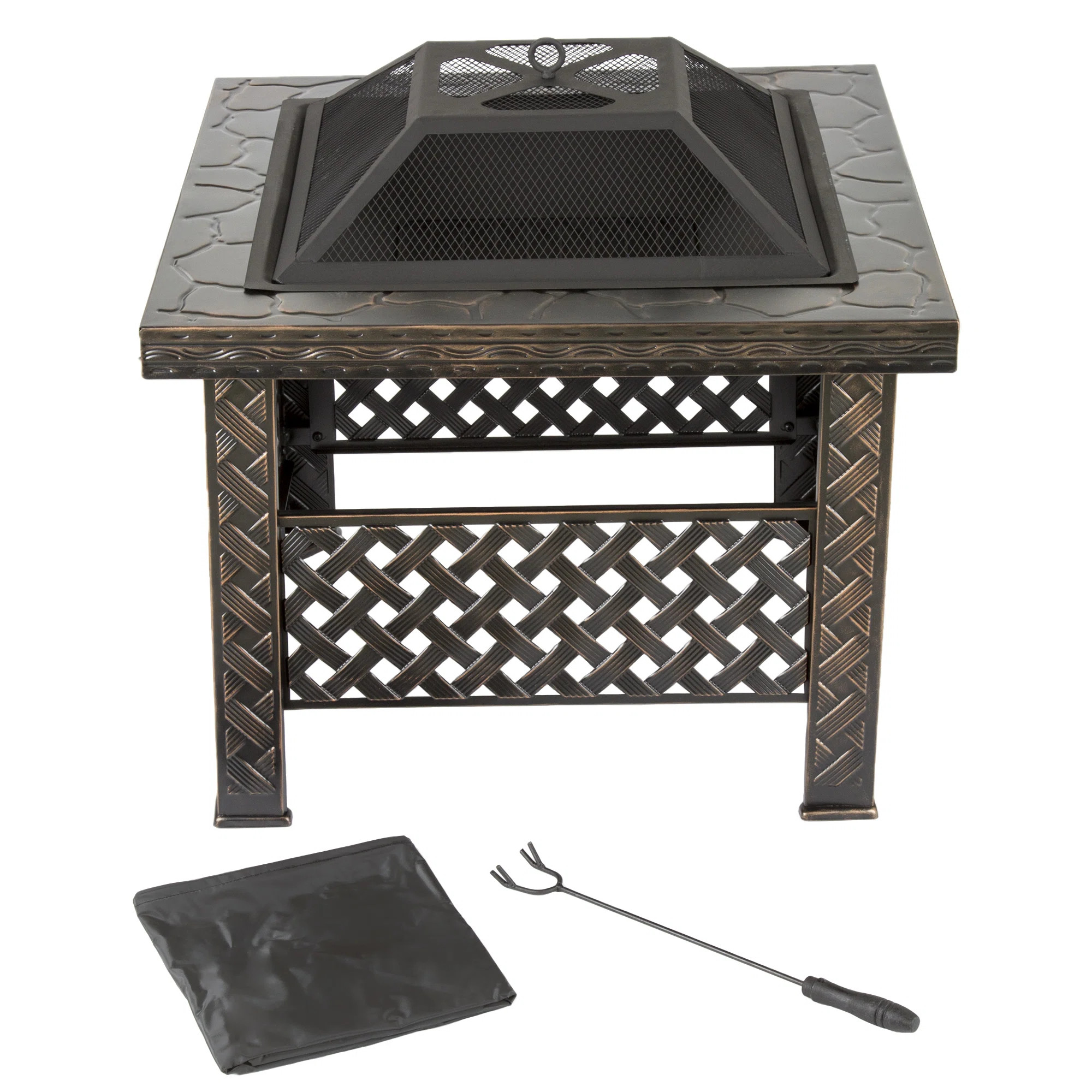 Jaimes Steel Wood Burning Fire Pit Table | Wayfair North America