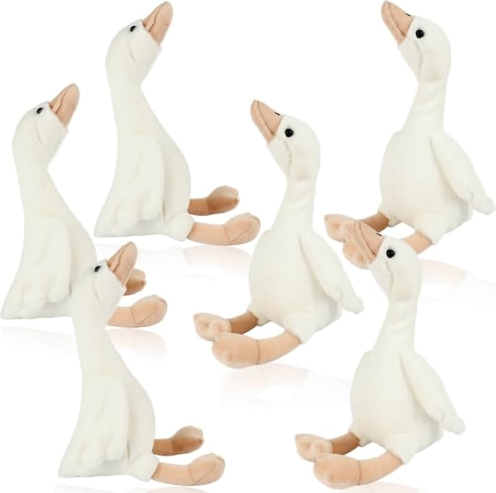 6 Pack 12 Inch Soft Swan Stuffed Animal Toy Smooth Plush Goose Toy Long Goose Neck Swan Hugging P... | Amazon (US)