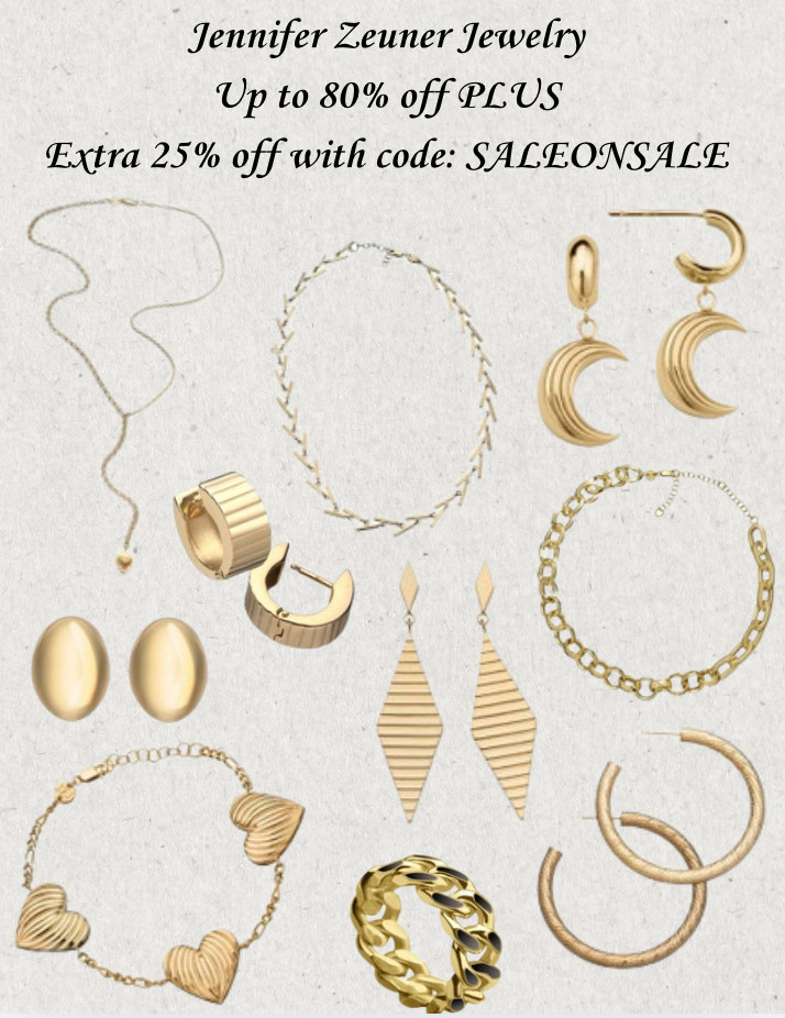 I recently discovered Jennifer Zeuner jewelry and her pieces are gorgeous. She is currently having a great sale where you can get an additional 25% off already marked down piece with code: SALEONSALE  

 

#LTKgrwm #LTKOver40 #LTKSaleAlert