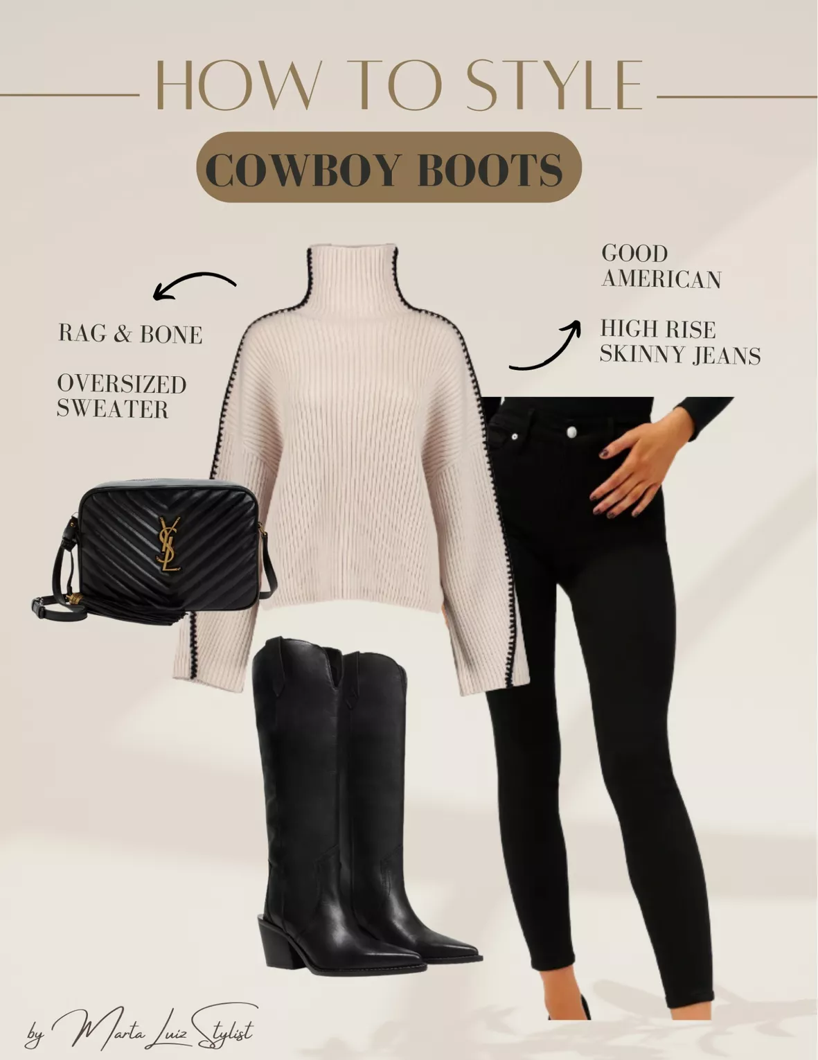cowboy boots and skinny jeans outfit ideas 