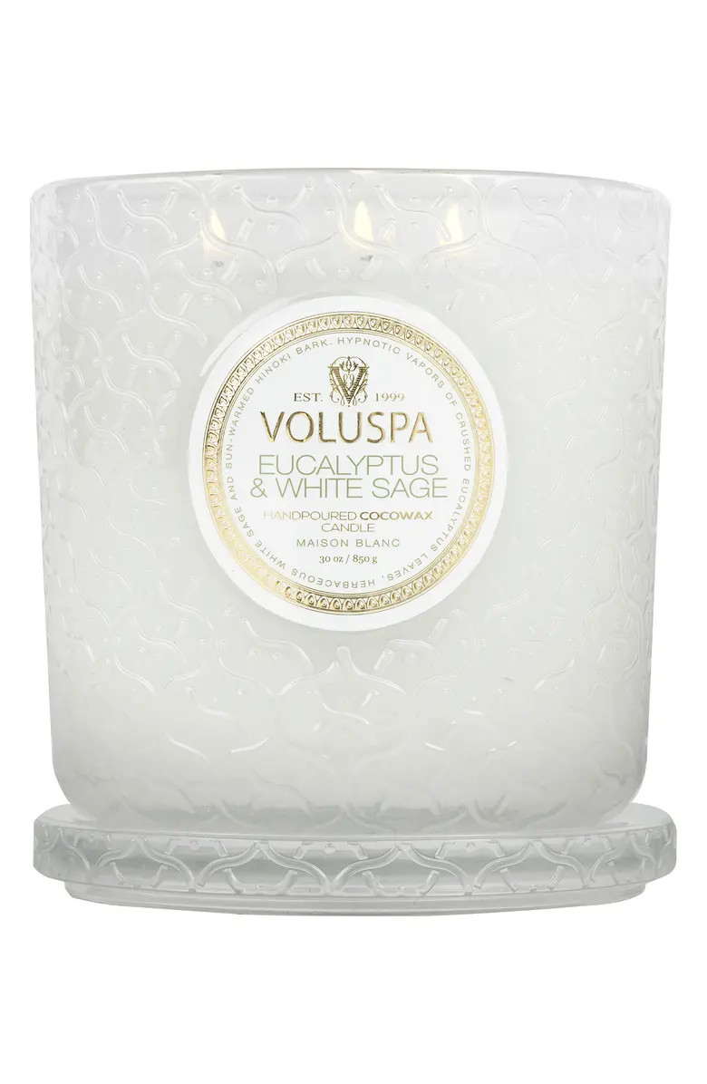 Voluspa Eucalyptus & White Sage 3-Wick Luxe Candle | Nordstrom | Nordstrom