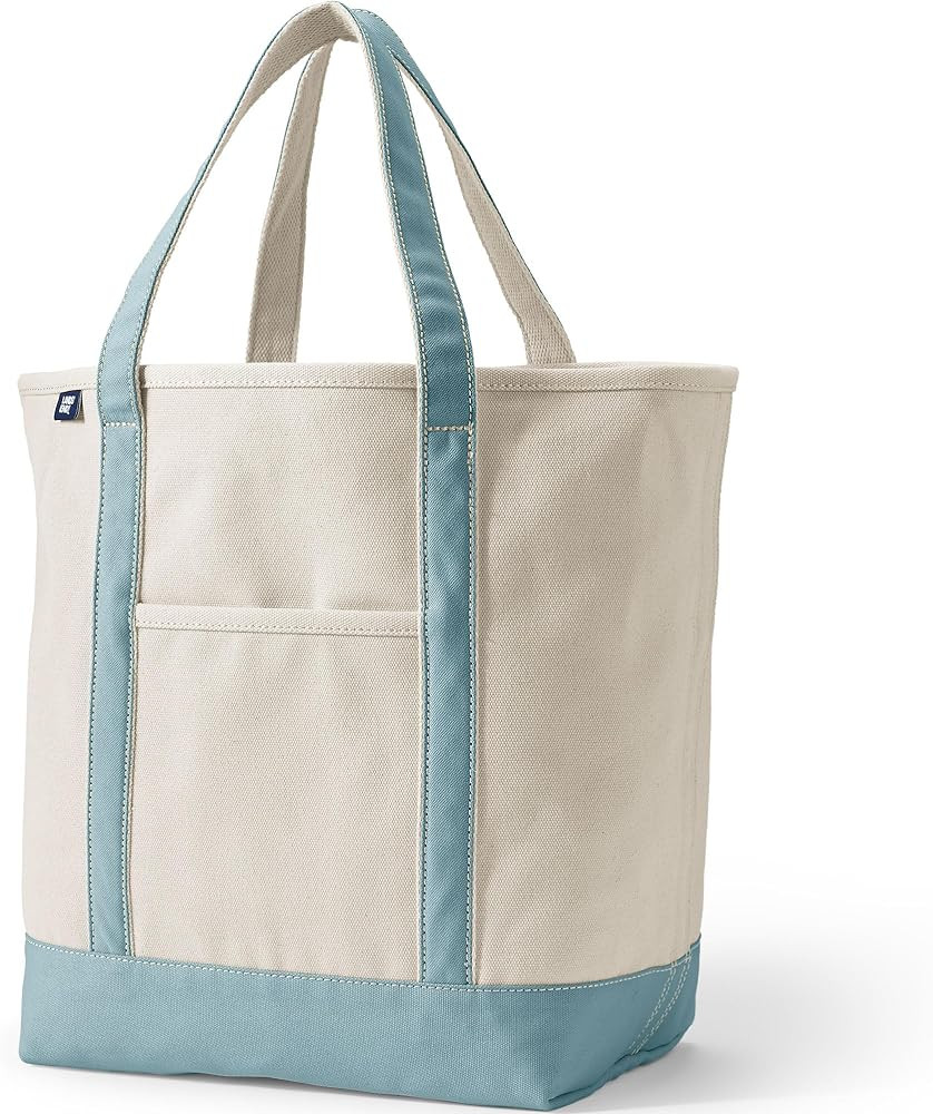 Lands' End Open Top Canvas Tote Bag | Amazon (US)