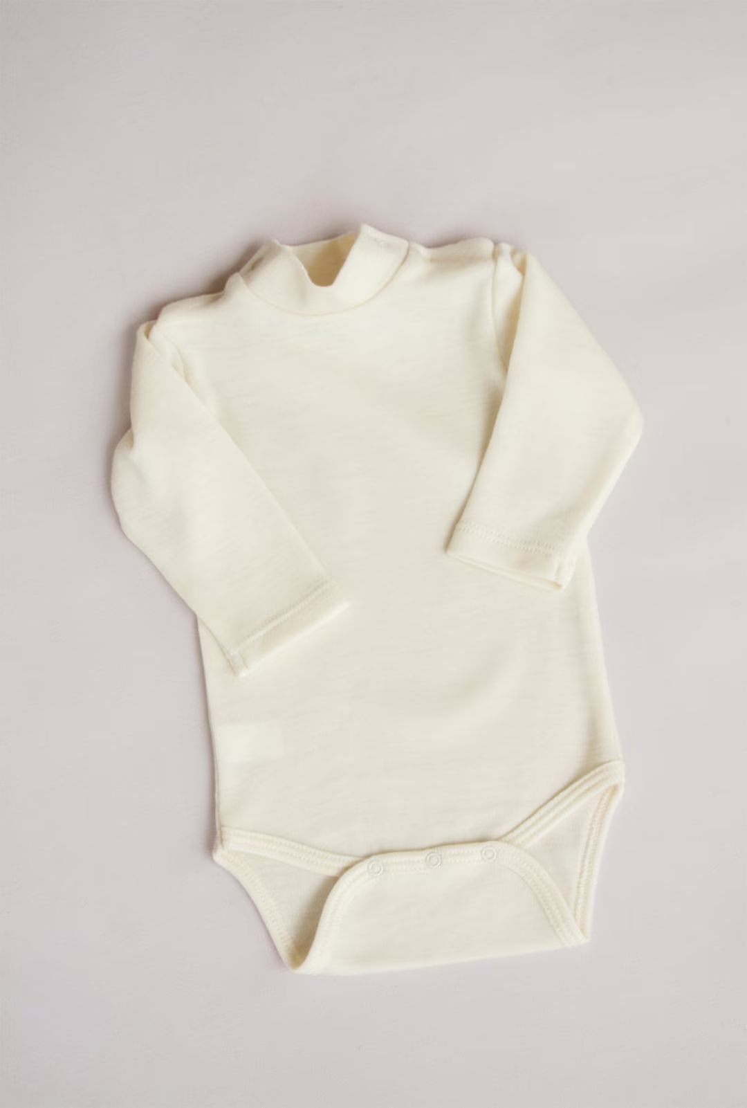 Merino Wool Baby Bodysuit With Short Turtle Neck/merino Wool - Etsy | Etsy (US)