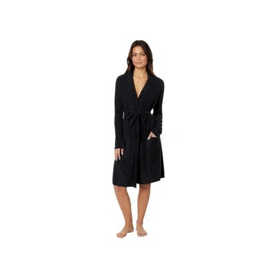 Barefoot Dreams CozyChic Lite Ultra-Soft Ribbed Robe, Black, Small-Medium | Wayfair North America