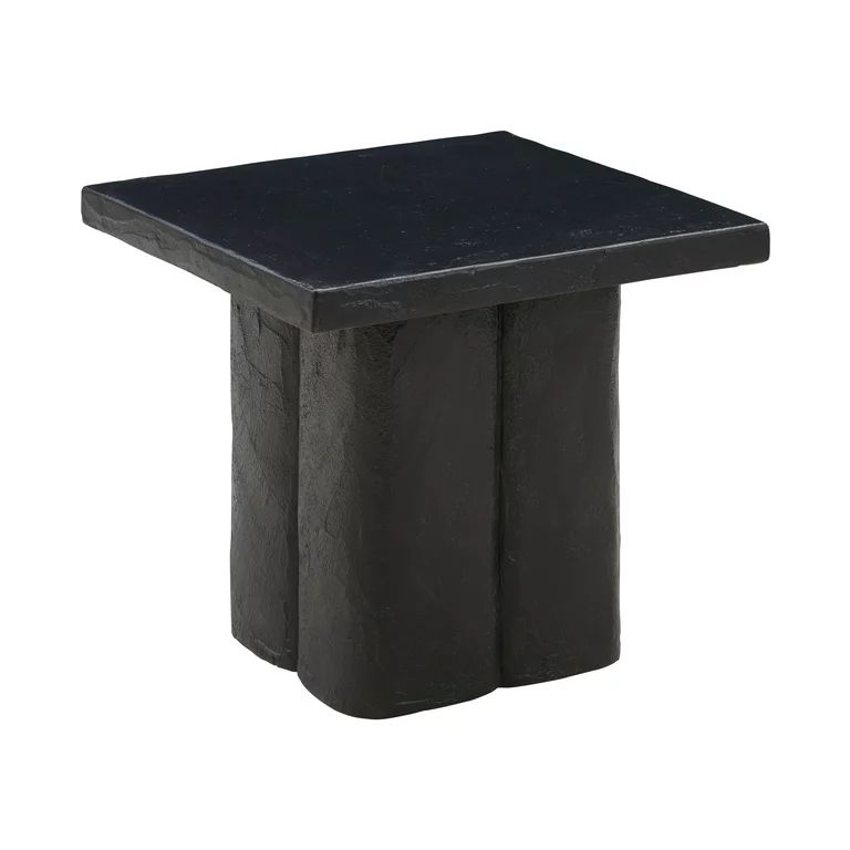 TOV Furniture Kayla Black Concrete Square Side Table | Walmart (US)