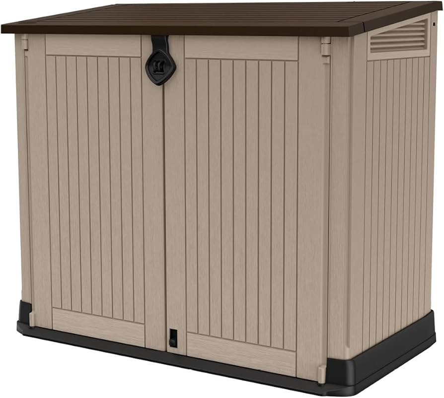 Keter Store-It-Out MIDI Outdoor Resin Storage Shed \u2013 Weather-Resistant Horizontal Cabinet fo... | Amazon (US)